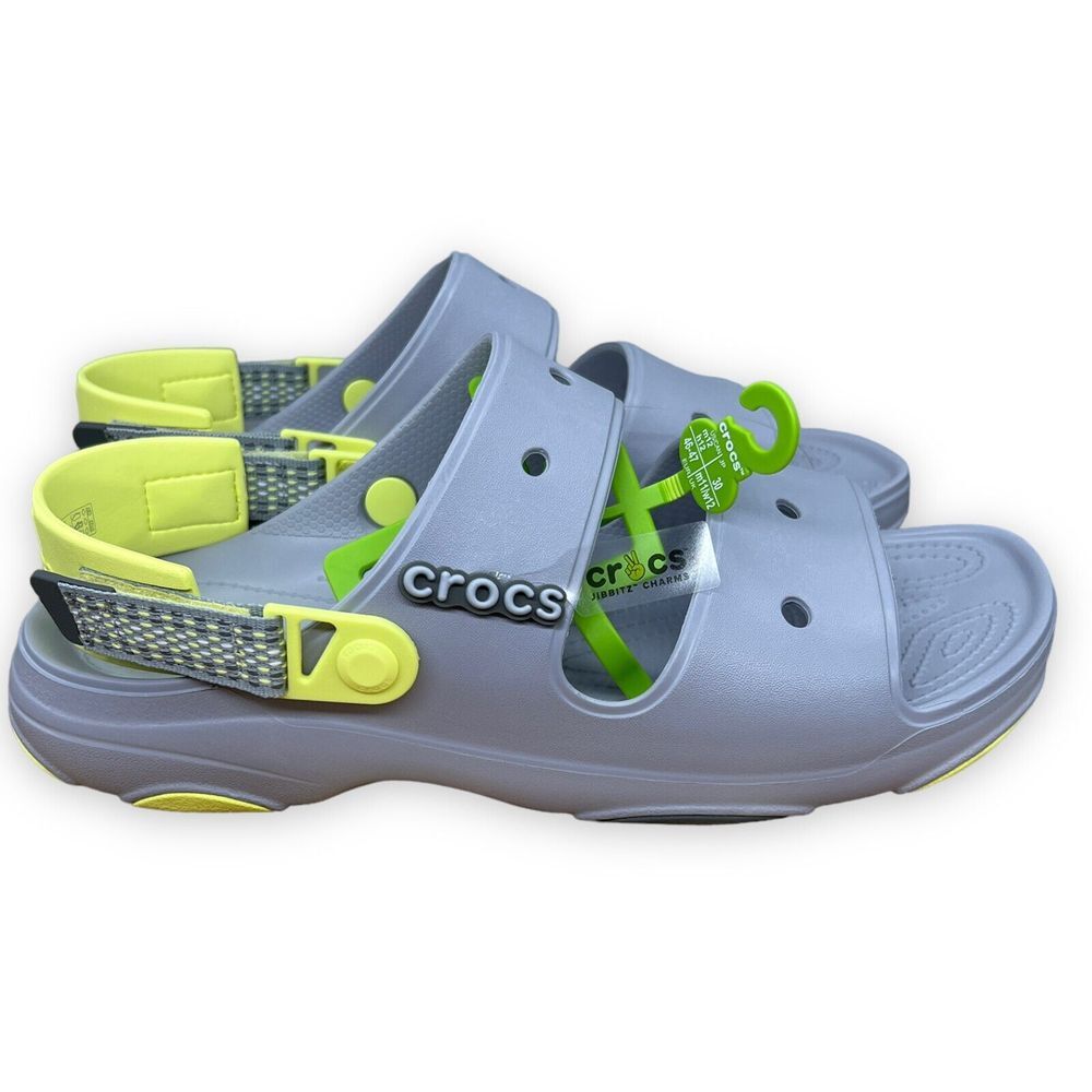 Crocs All Terrain Sandals Bluish‎ Gray Size 12 Beach Paths walking Adjustable
